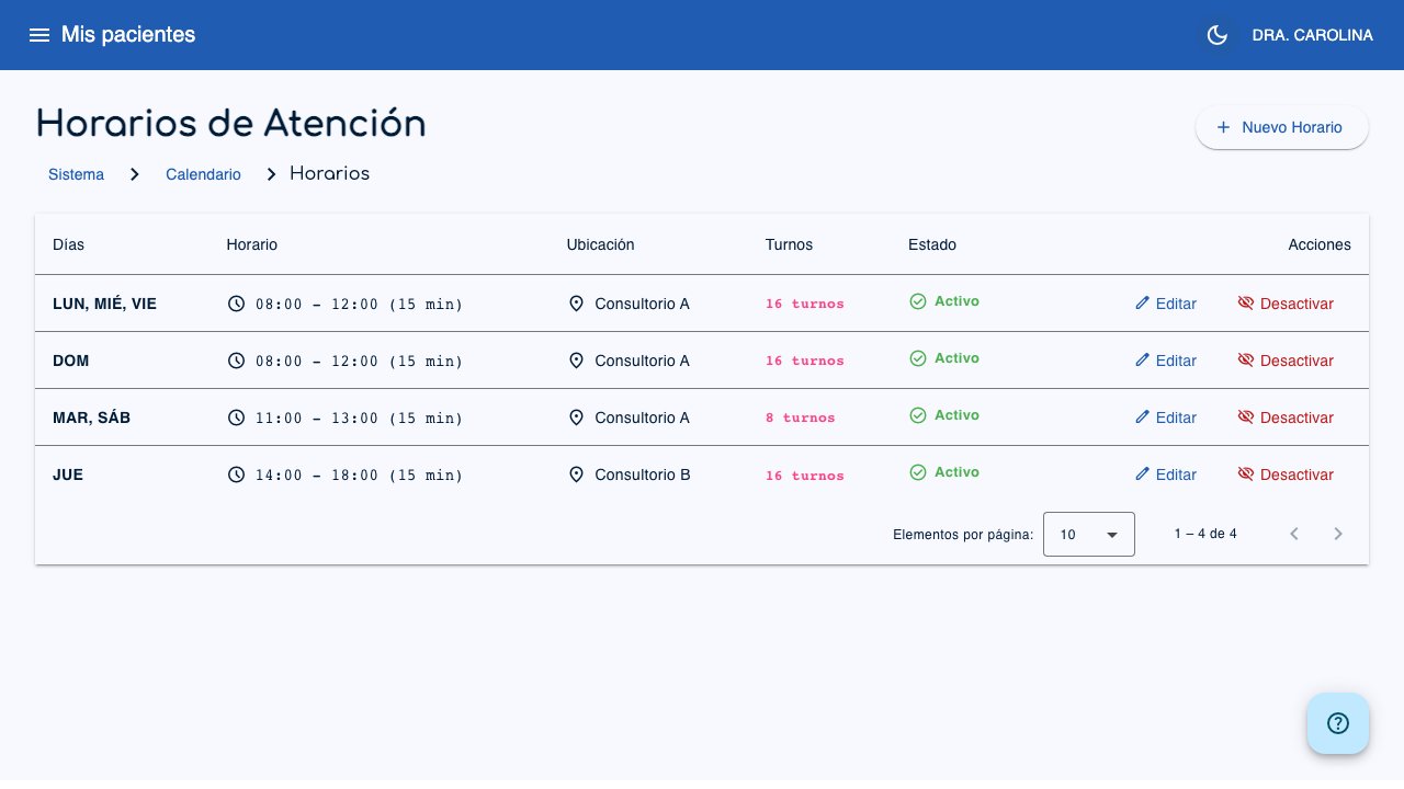 Horarios de Atención